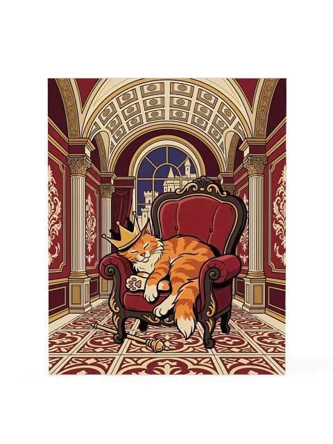 Sleeping Queen Maine Coon Poster