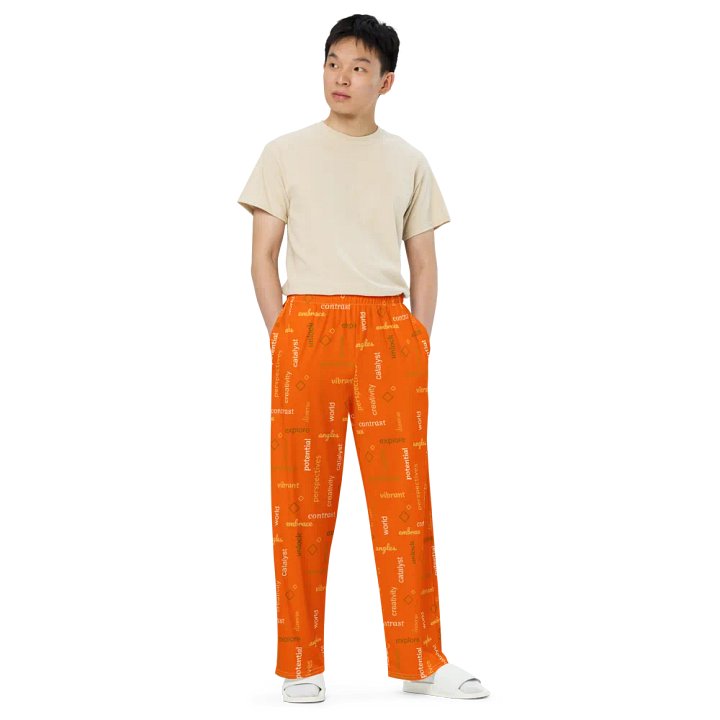 different perspectives orange PANTS product image (2)