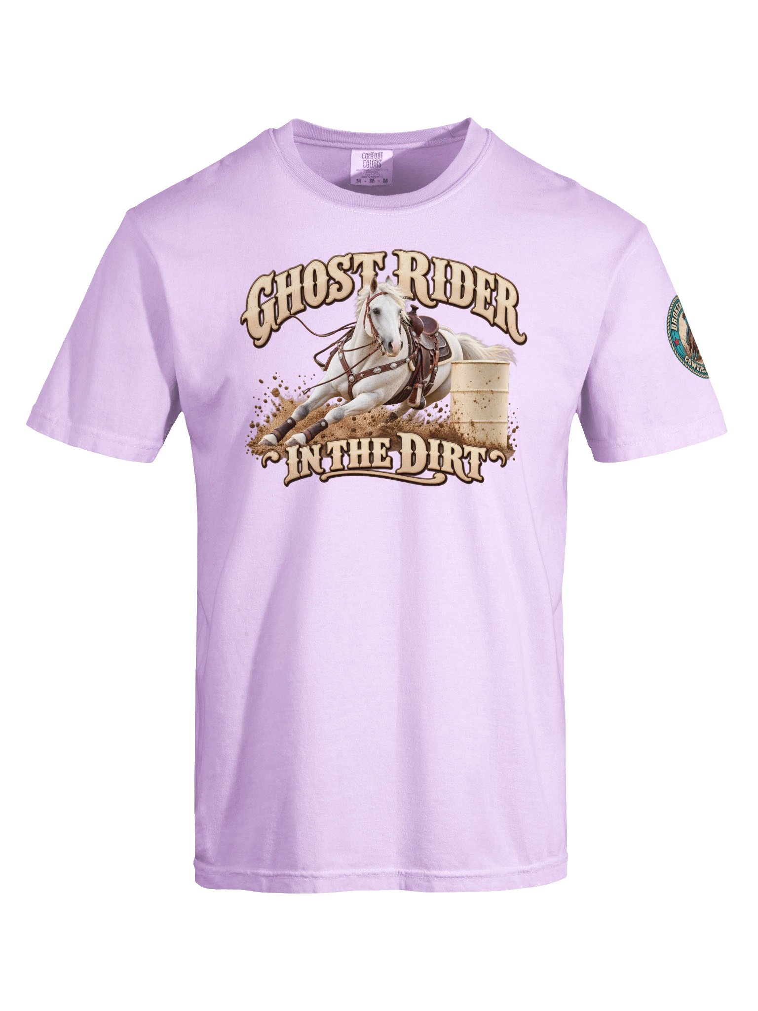 Ghost Rider In The Dirt Barrel Racing T-Shirt | BROKEN RODEO™ product image (222)