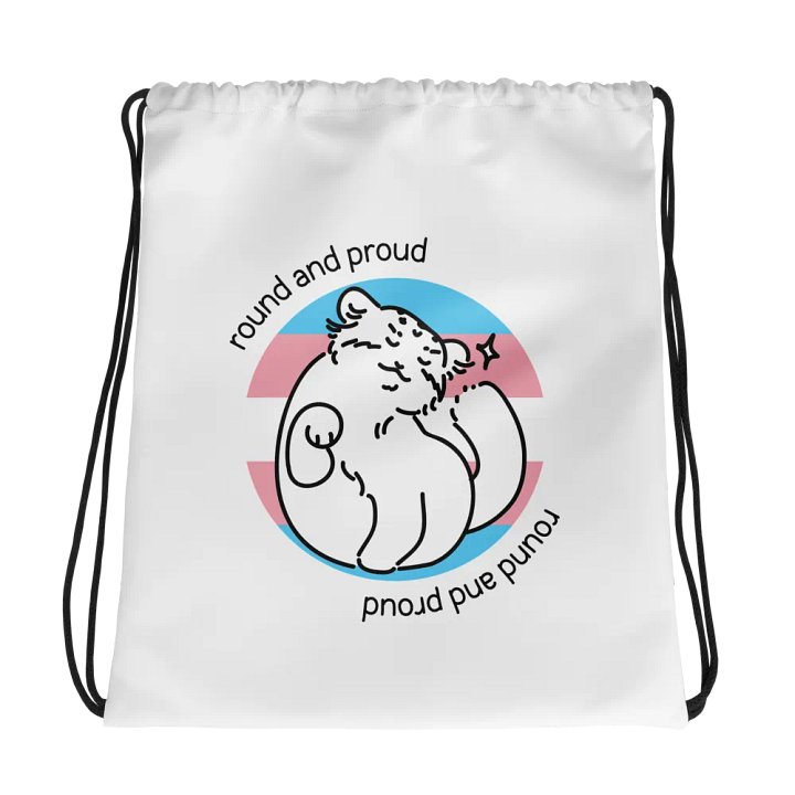 Round and Proud Manul Transgender Version - Drawstring Bag product image (1)