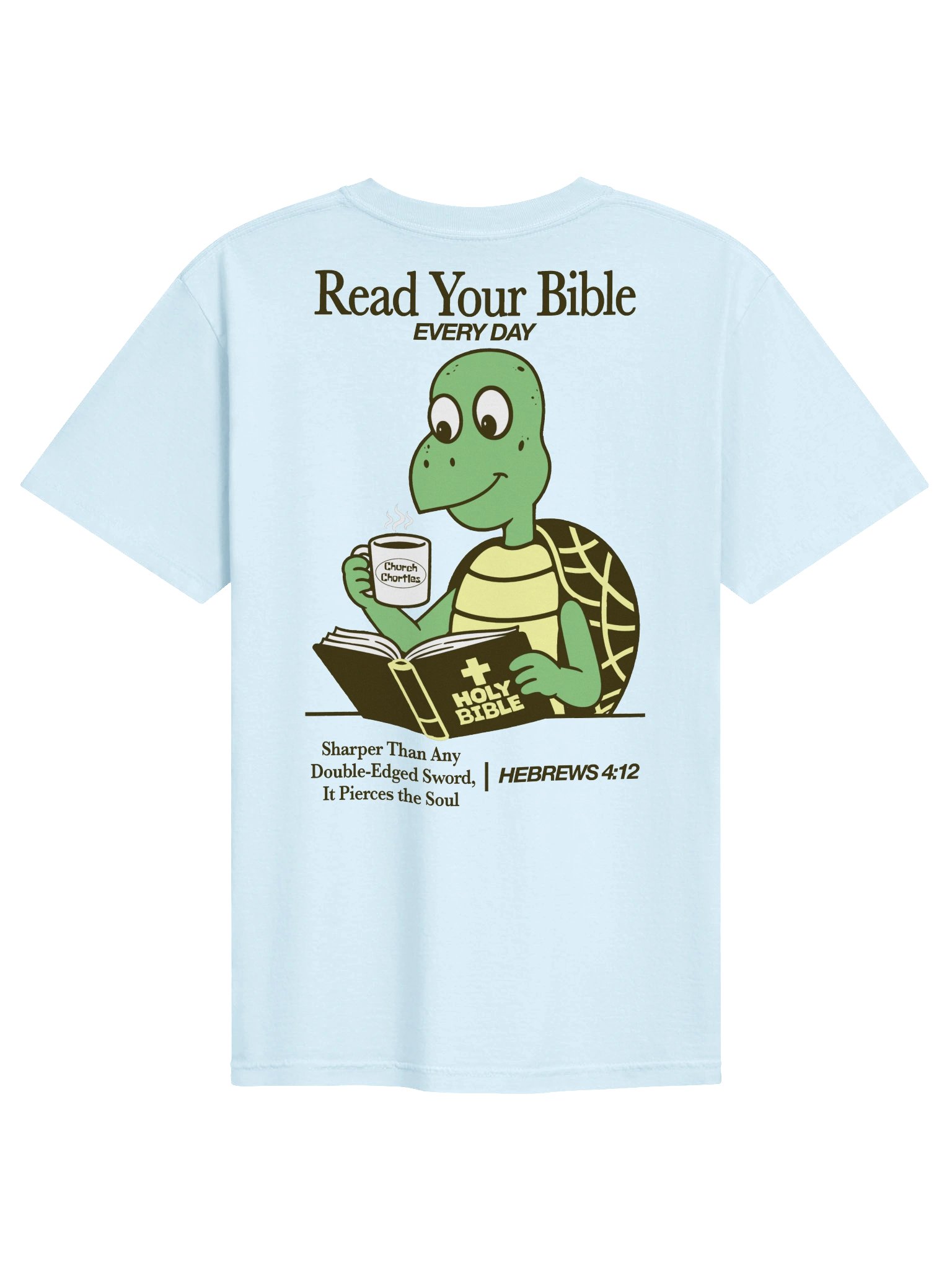 Read Your Bible Tee - Light Blue product image (2)