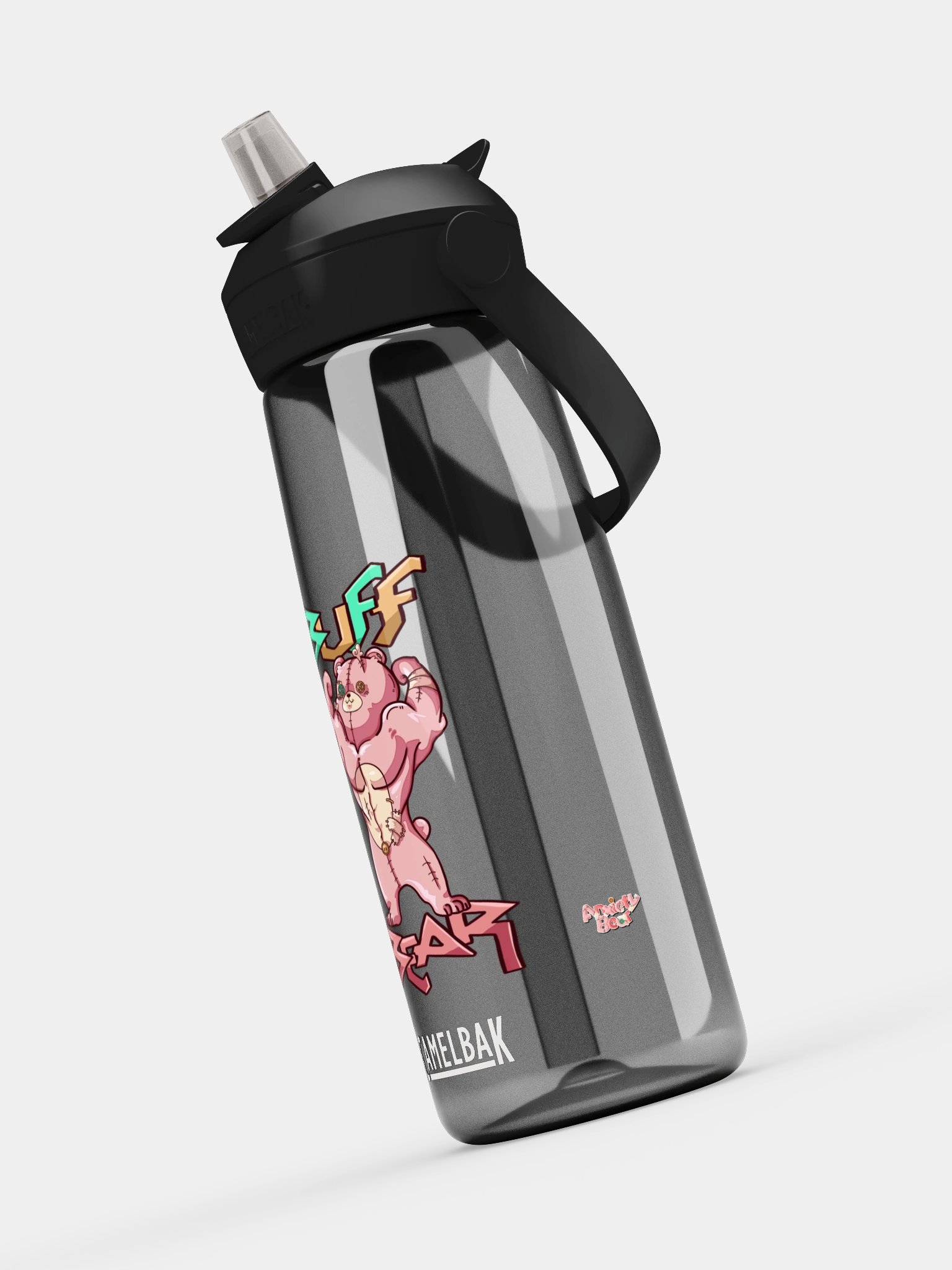 Anxiety Bear Flip Straw Water Bottle product image (16)