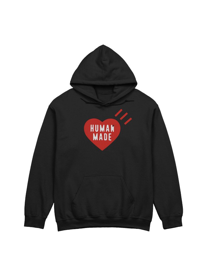Human Made Red Heart Black Sweat Hoodie product image (1)