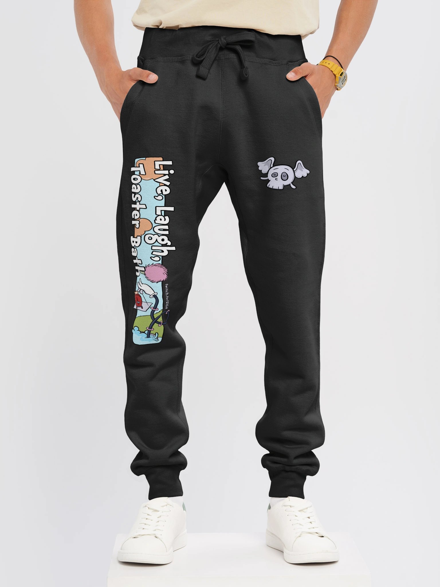 Live Laugh Toaster Bath Joggers product image (3)
