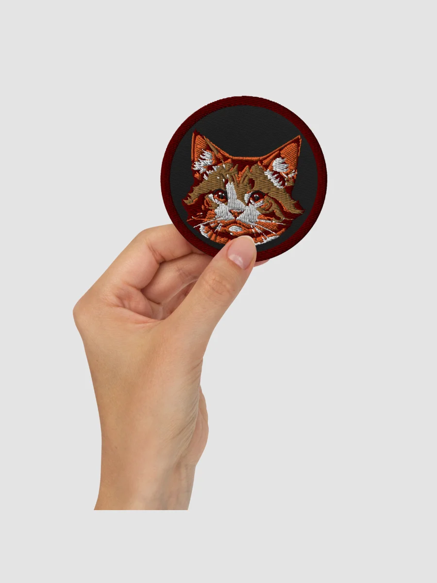 Eevee Face Embroidered Patch - Circular ⌀3 in product image (2)