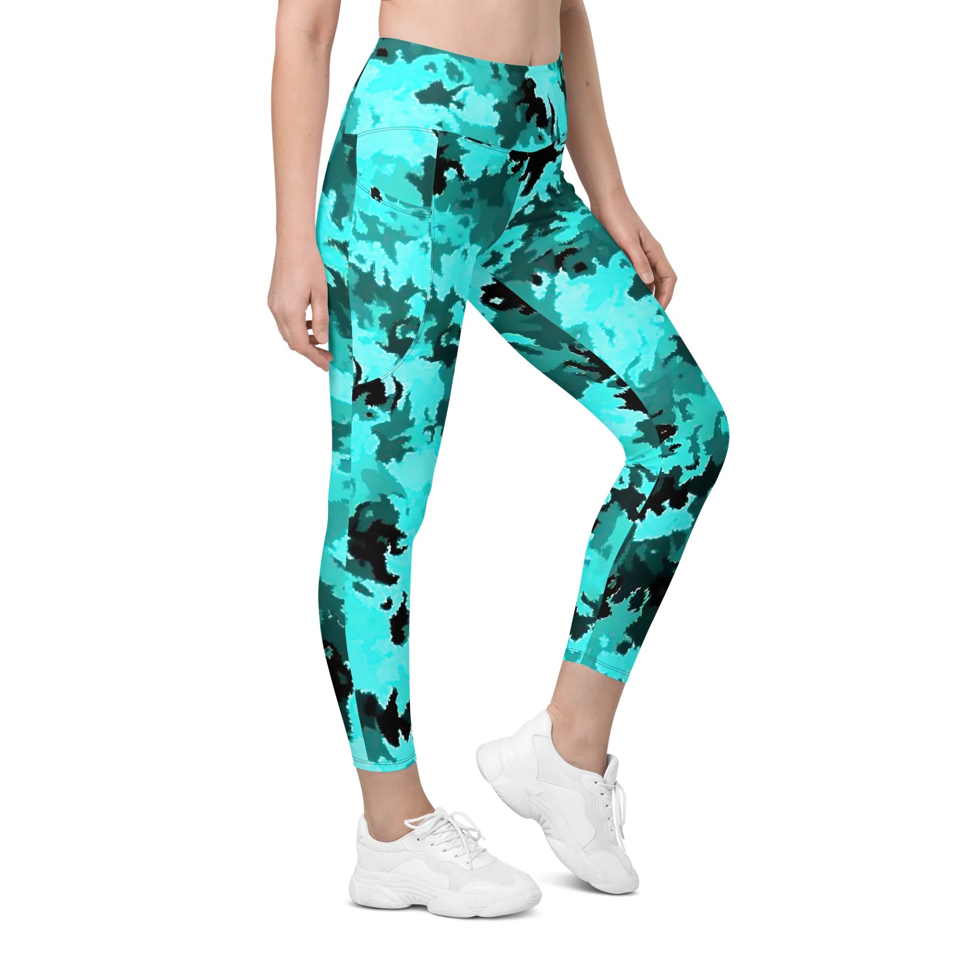 Teal Leggings with Pockets product image (5)