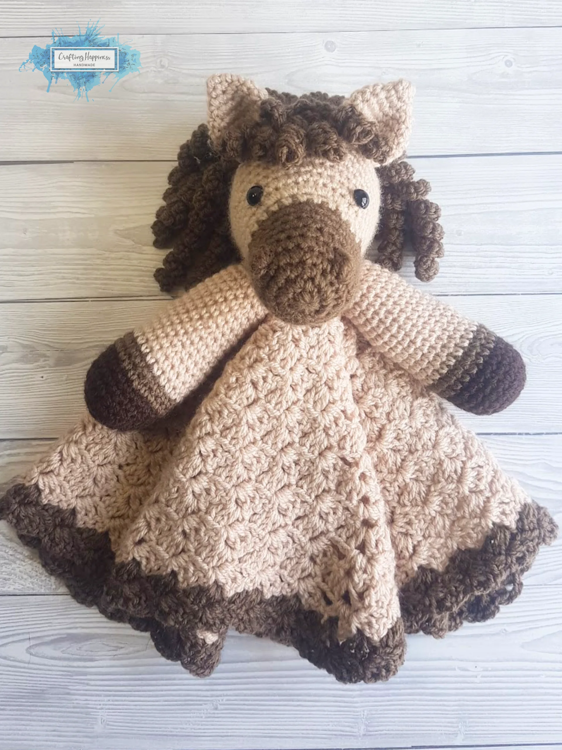 Horse Lovey Crochet Pattern Harry and Harriet Comforter PDF Pattern - Crafting Happiness product image (5)