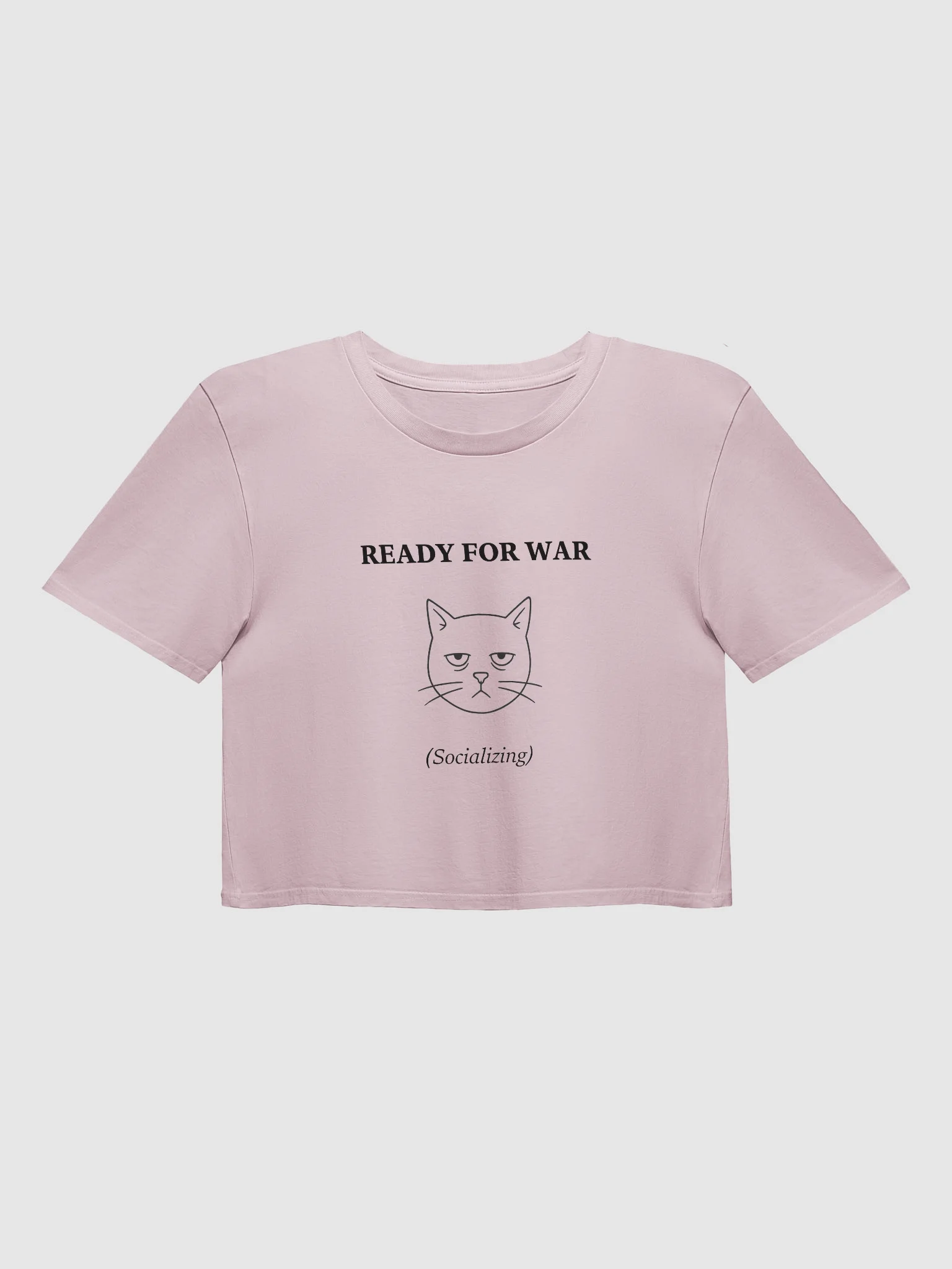Ready for War (Cat) Crop Top product image (1)