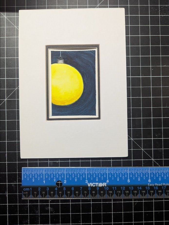 ATC - Christmas Bauble 5 (Yellow) product image (3)