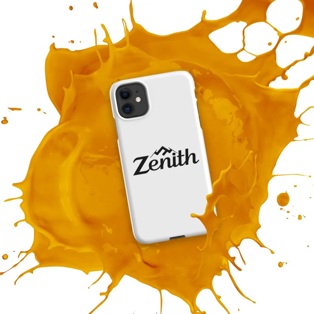 TDS Music Zenith iPhone Case - Glossy White with Mountain Peak Design product image (10)