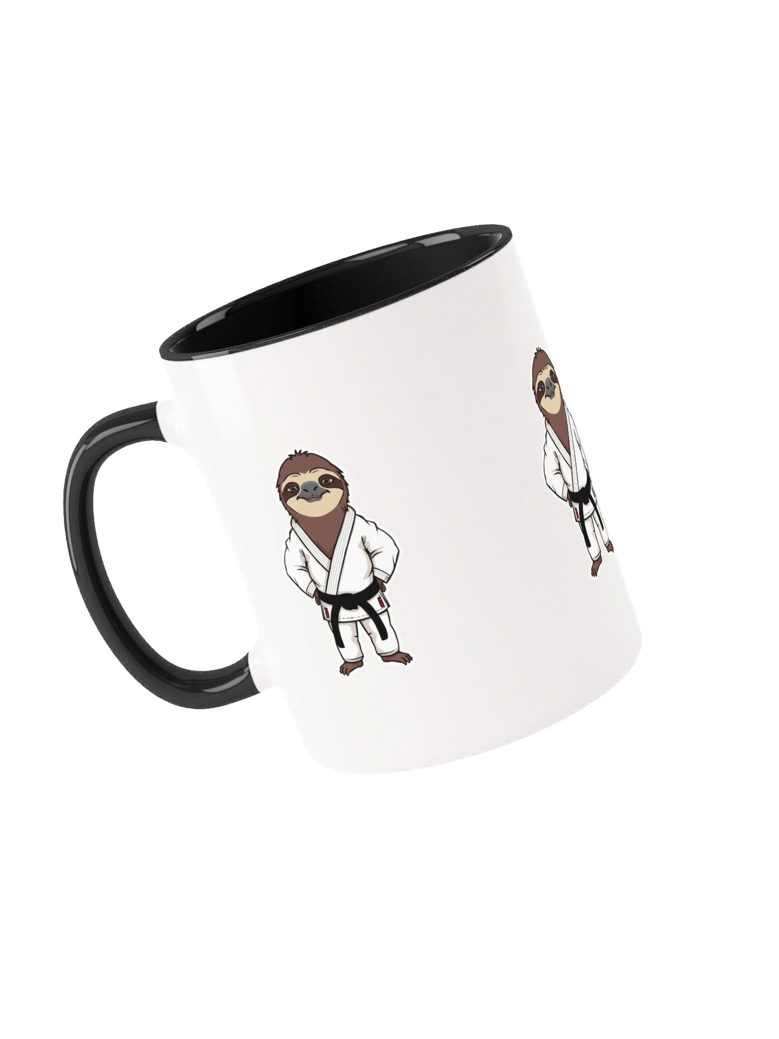 Funny Sloth Black Belt Ceramic Mug product image (6)