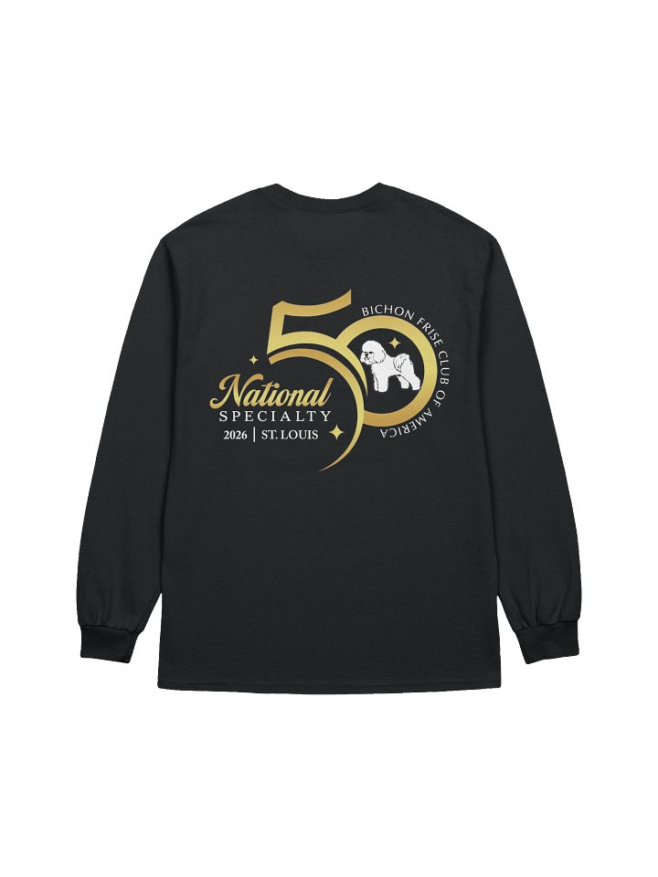 50th National Specialty Long Sleeve Tee Black or Red product image (4)