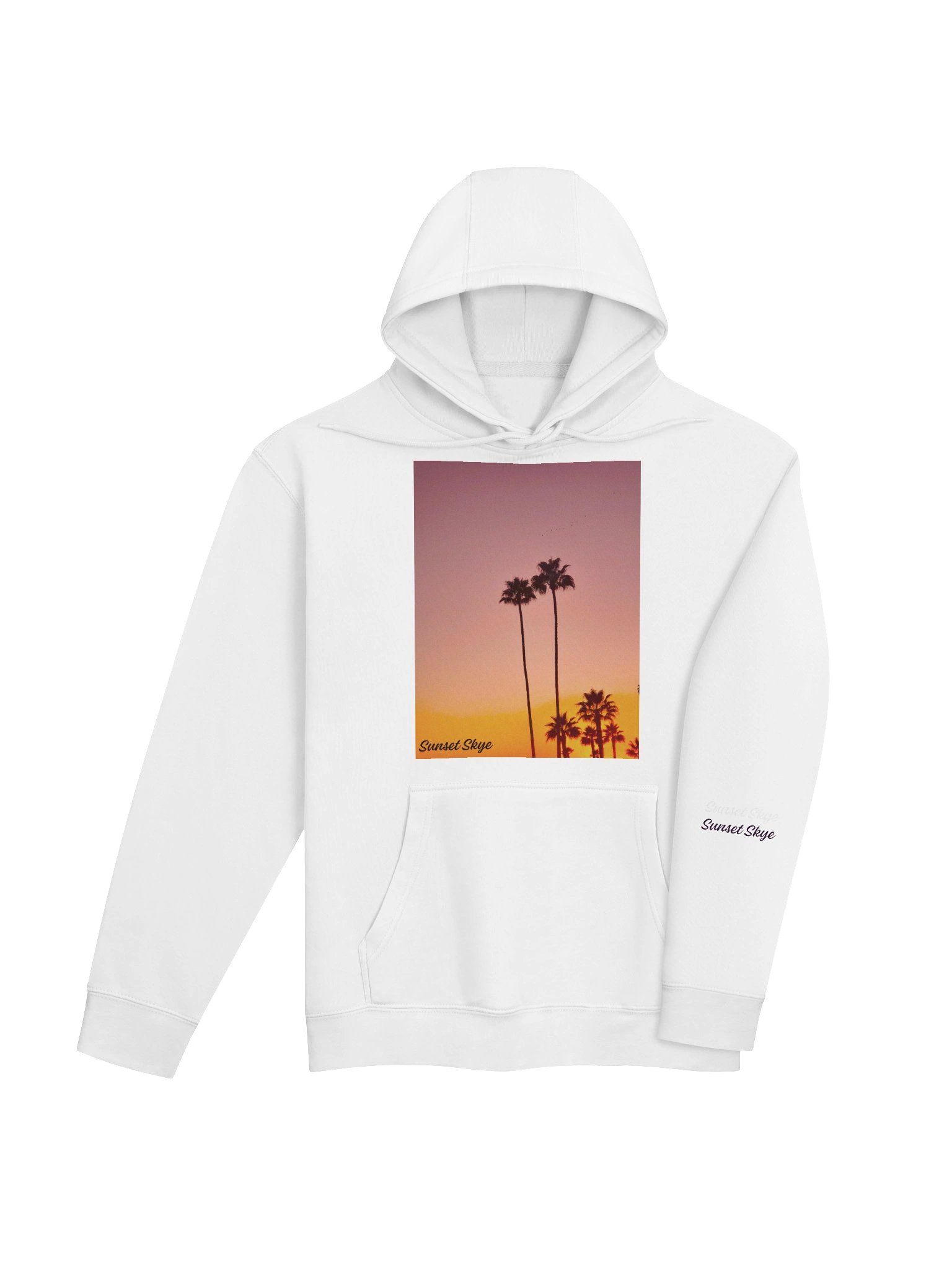 Pink Palms Front Hoodie product image (1)