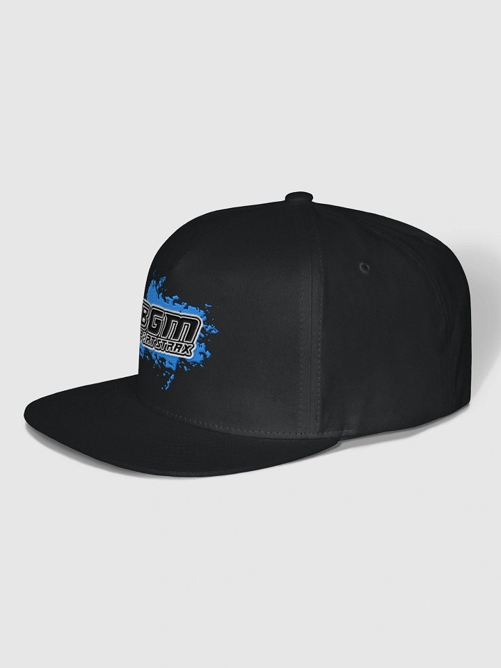 BGMSportsTrax Yupoong Flat Snapback Cap (Black) product image (2)