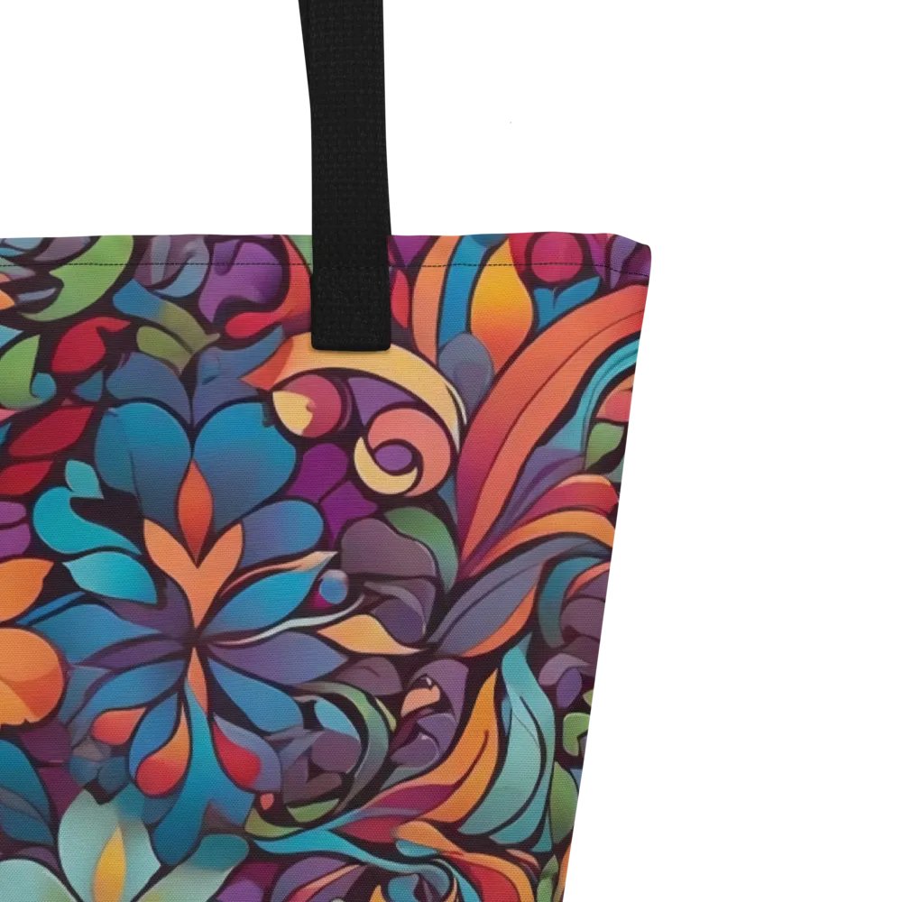 Abstract Multi-coloured Floral Tote product image (3)