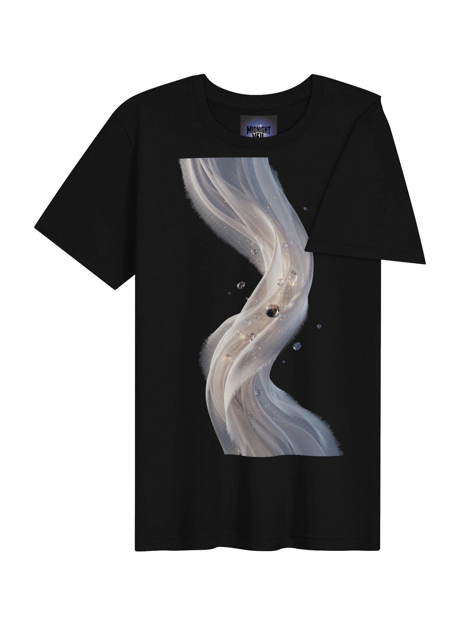 Midnight Veil Crystal Flow T-Shirt product image (35)