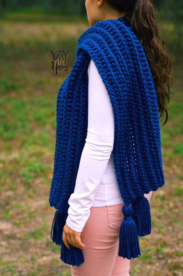 Knit-Look Crochet Scarf - PDF Crochet Pattern & Video Tutorial product image (6)