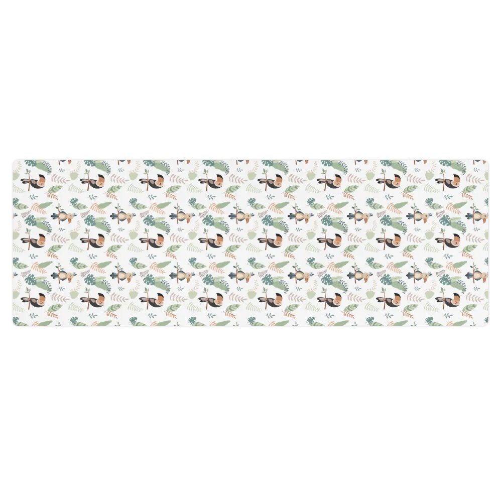 Cute Birds in a Jungle Yoga Mat by Treasure Pie product image (1)