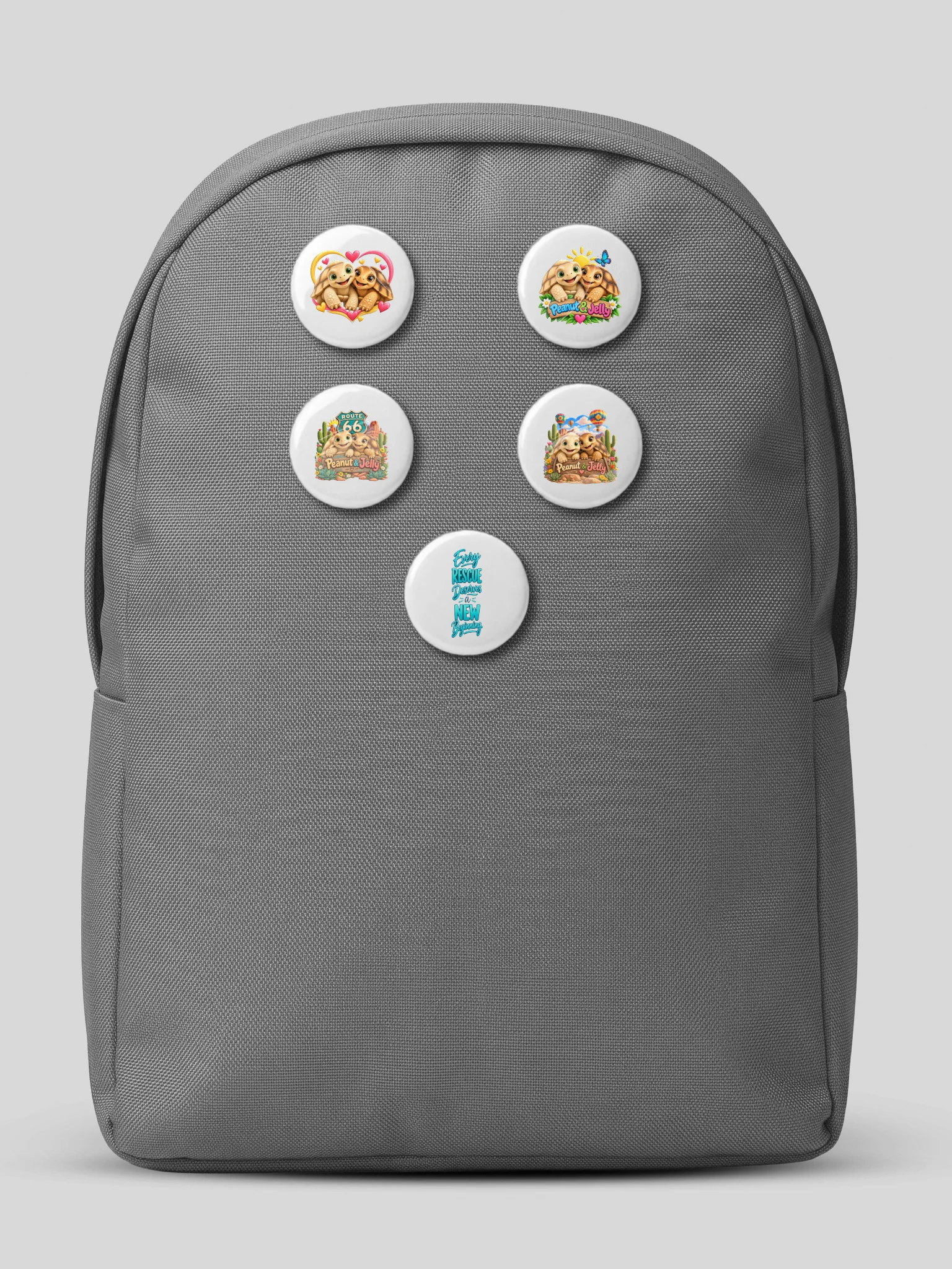 Peanut & Jelly’s Love and Adventure Button Pin Set product image (6)