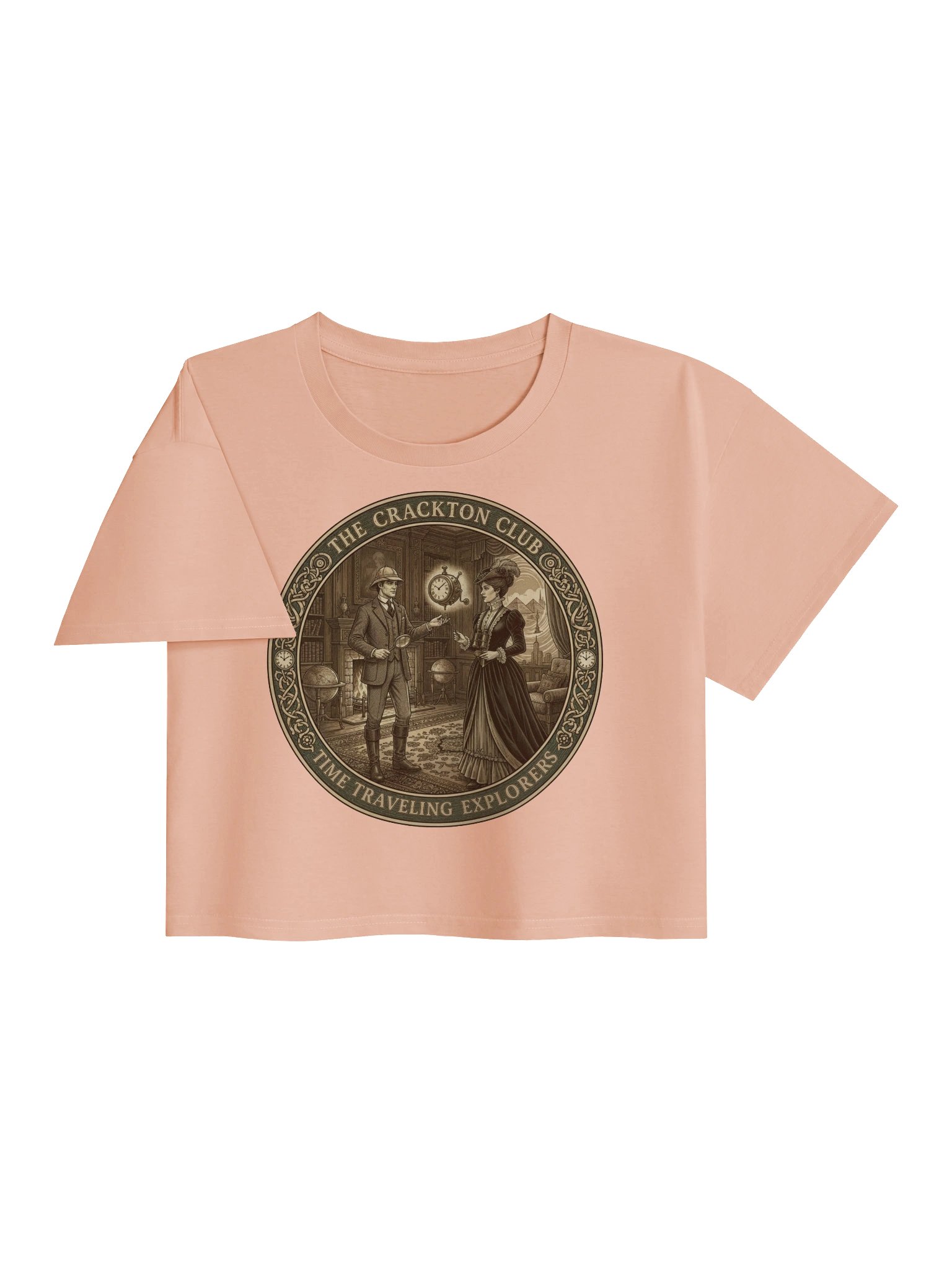 “The Crackton Club – Time Traveling Explorers” – Crop Top product image (15)