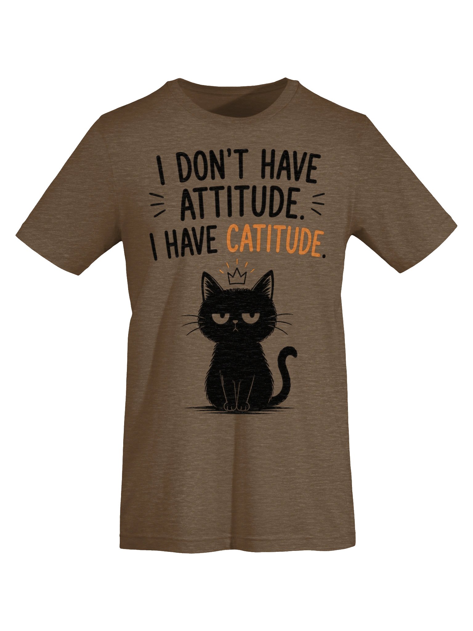 Catitude Crown Cat Graphic Tee product image (47)