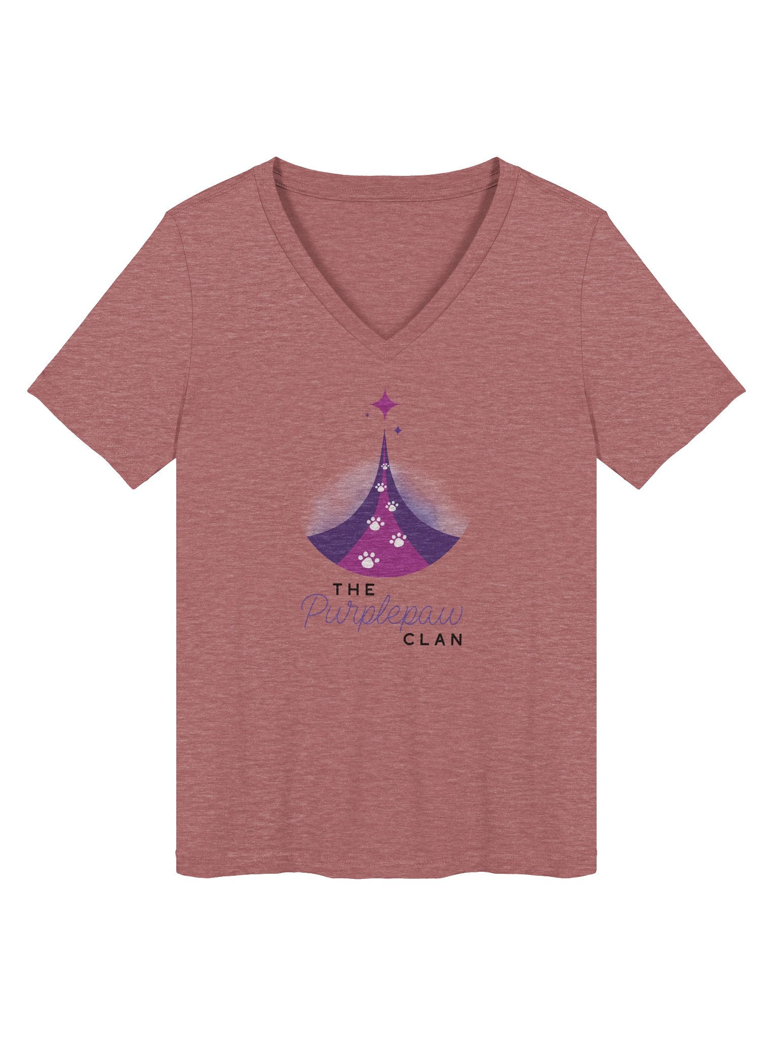 Purplepaw Clan Logo V-Neck product image (1)