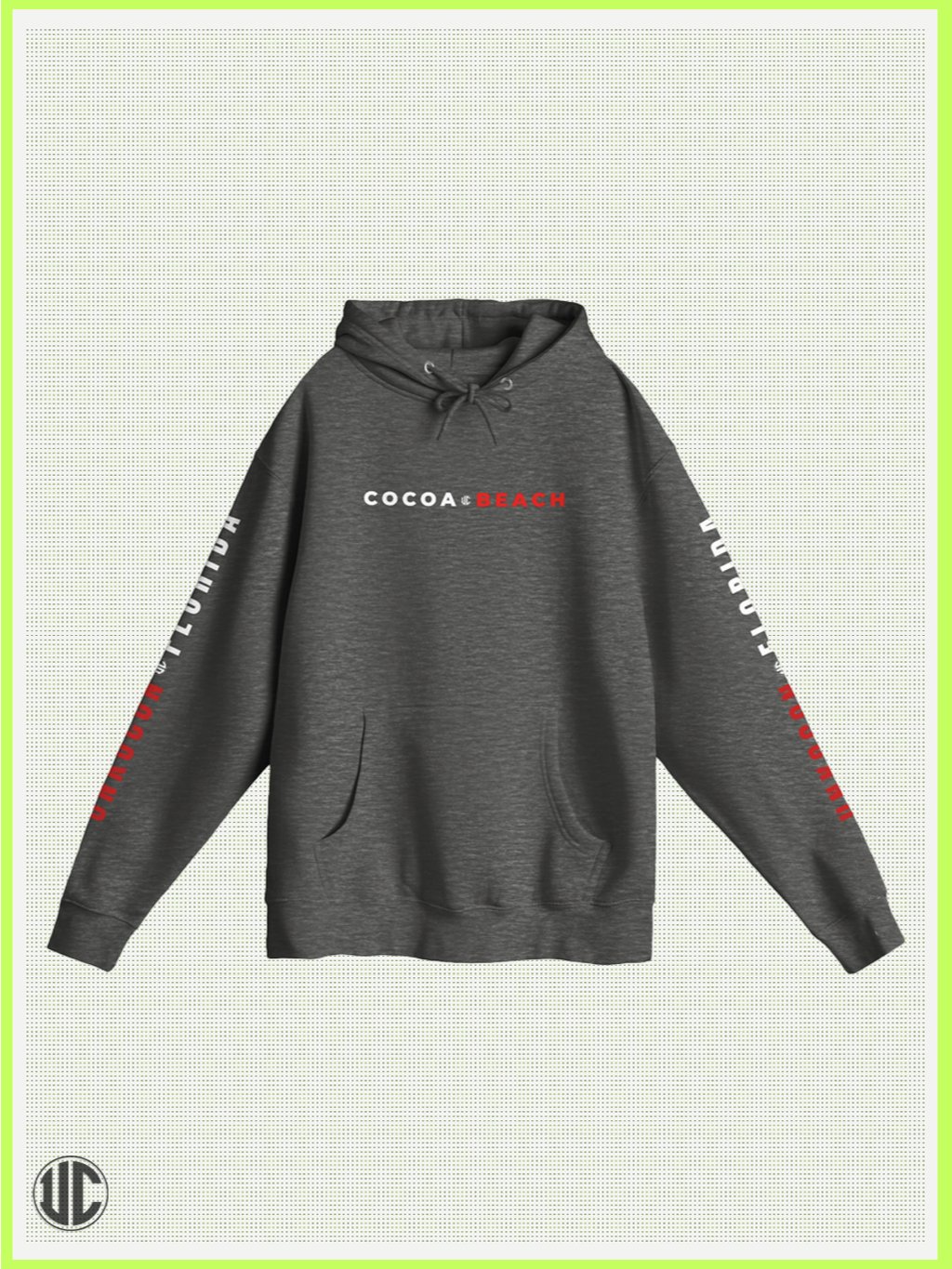 Beach Hoodie | Cocoa Beach Graphic Surf Hoodie | Unisex Pullover Hoodie product image (3)