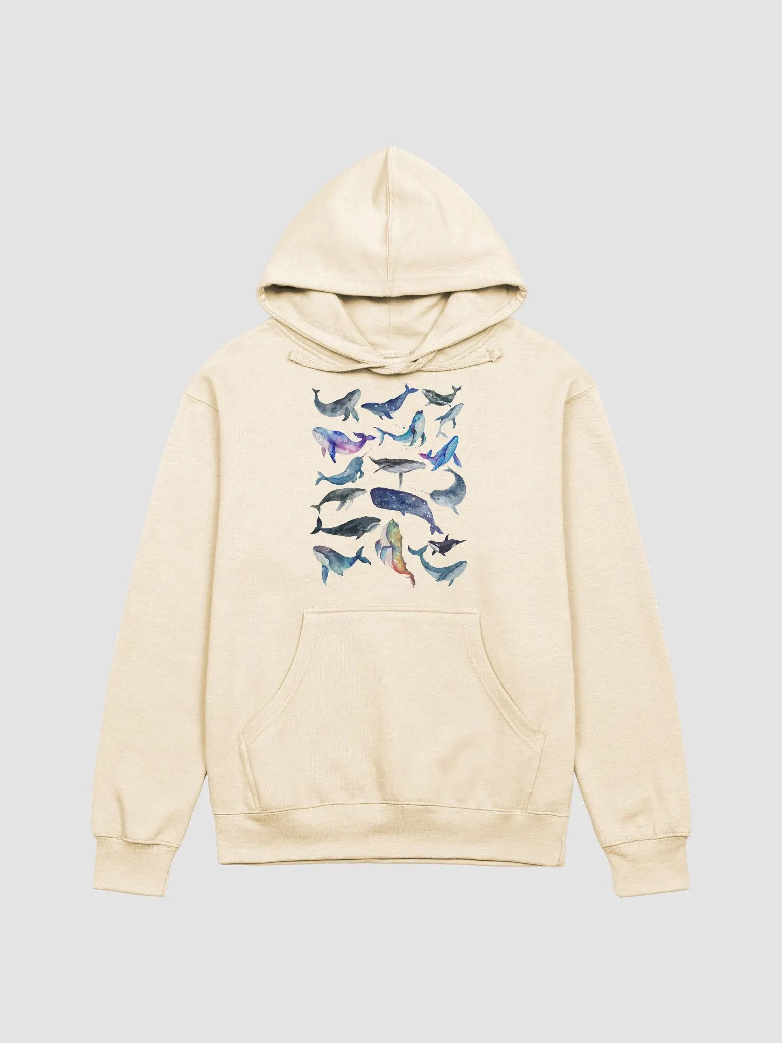 Whale Collage Adult Hoodie product image (1)