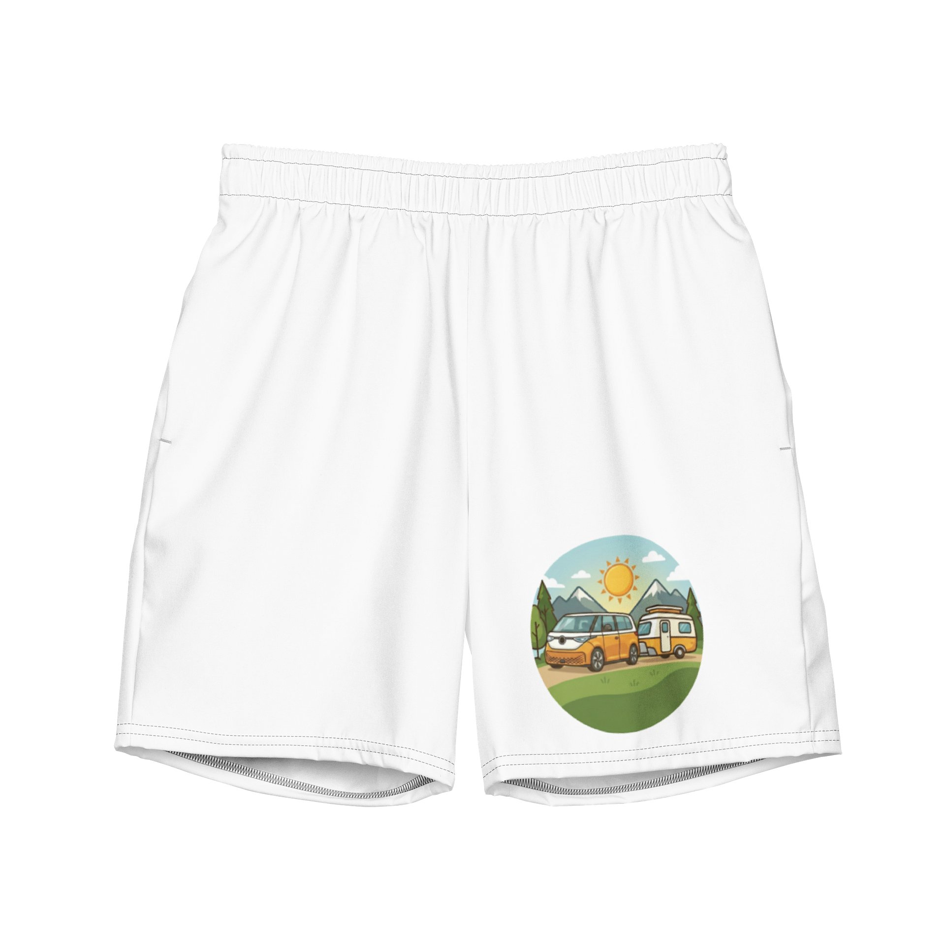All-Over Print Swim Trunks Elektro Camping product image (1)