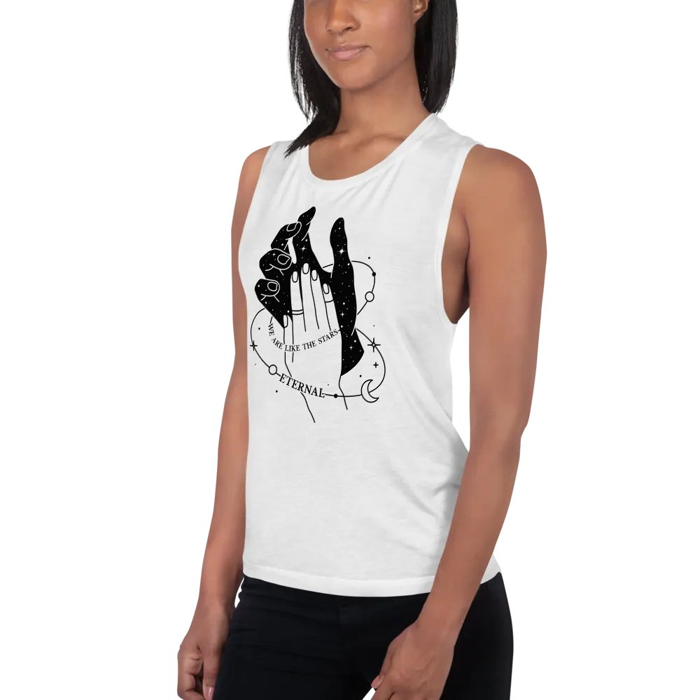 We Are Like The Stars Bella+Canvas Women's Flowy Muscle Tank product image (48)