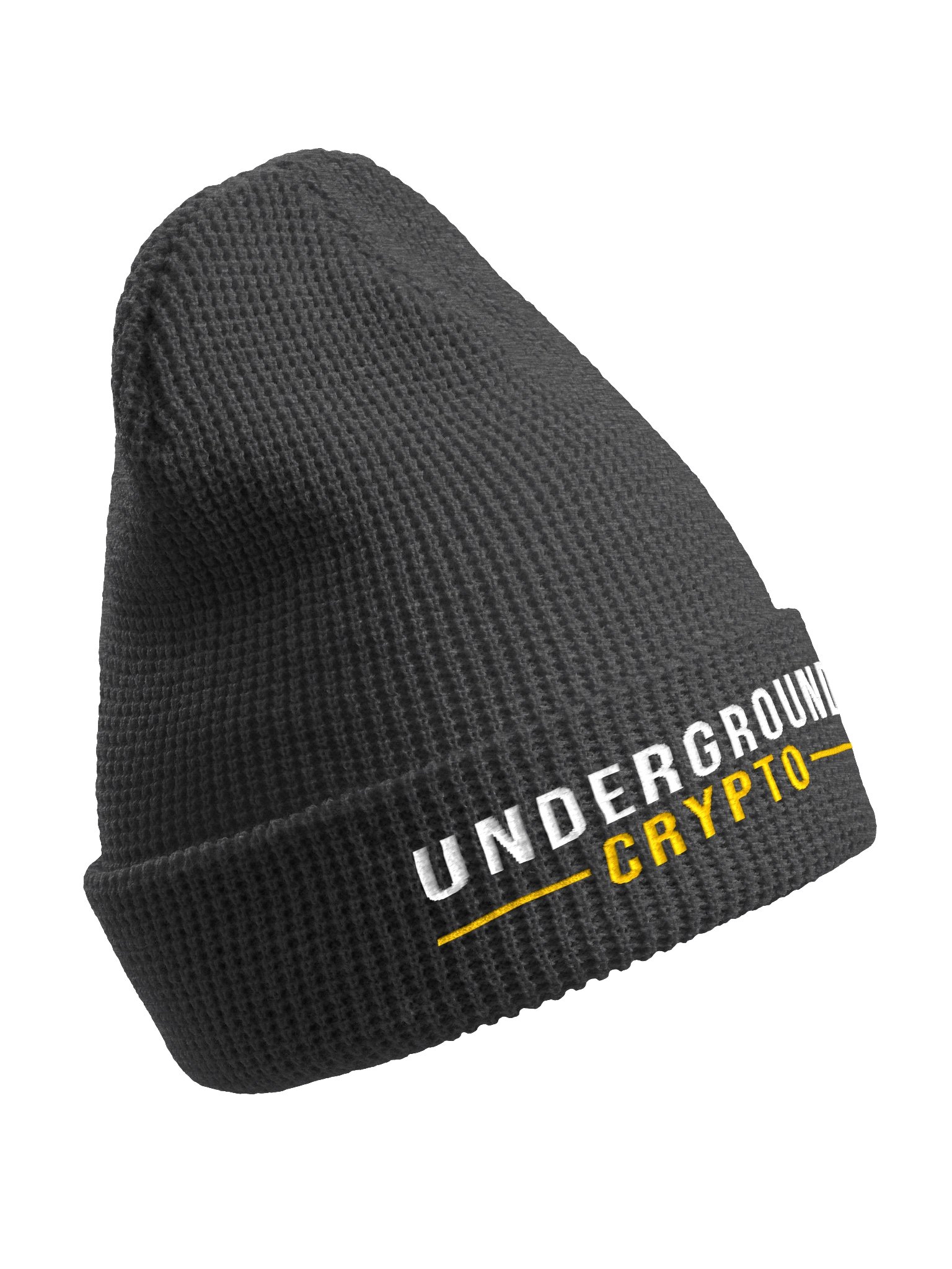 Underground Crypto Waffle Beanie product image (3)