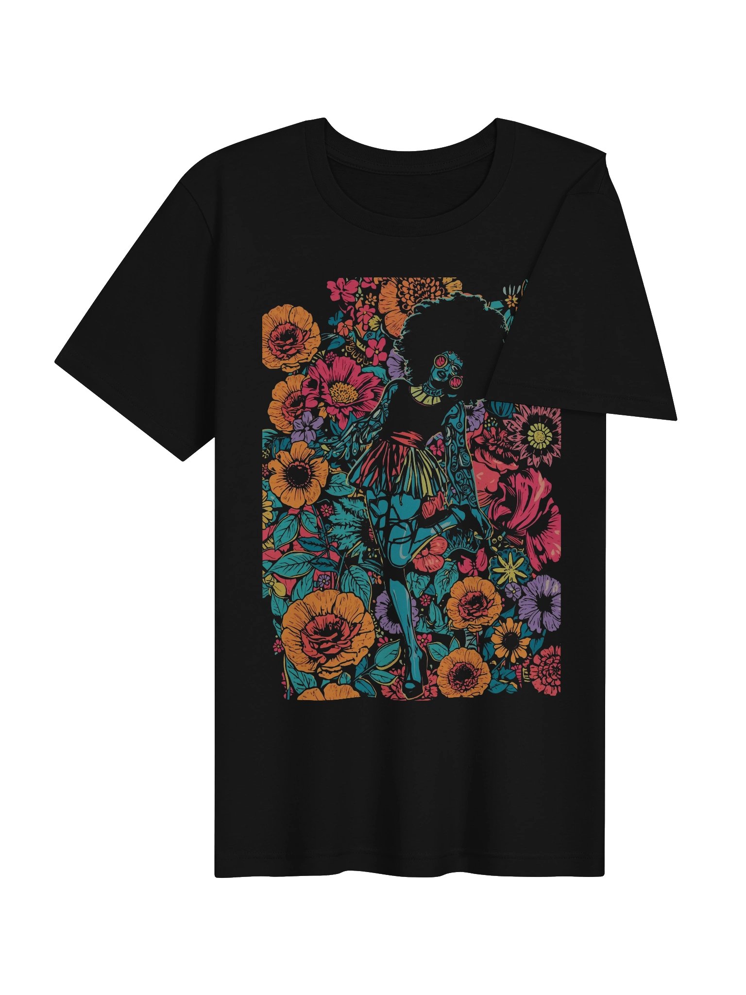 Afro Bloom Pop-Art Supersoft Tee product image (7)