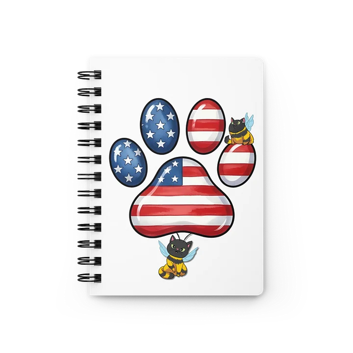 Patriotic Paw Print Spiral Journal product image (1)