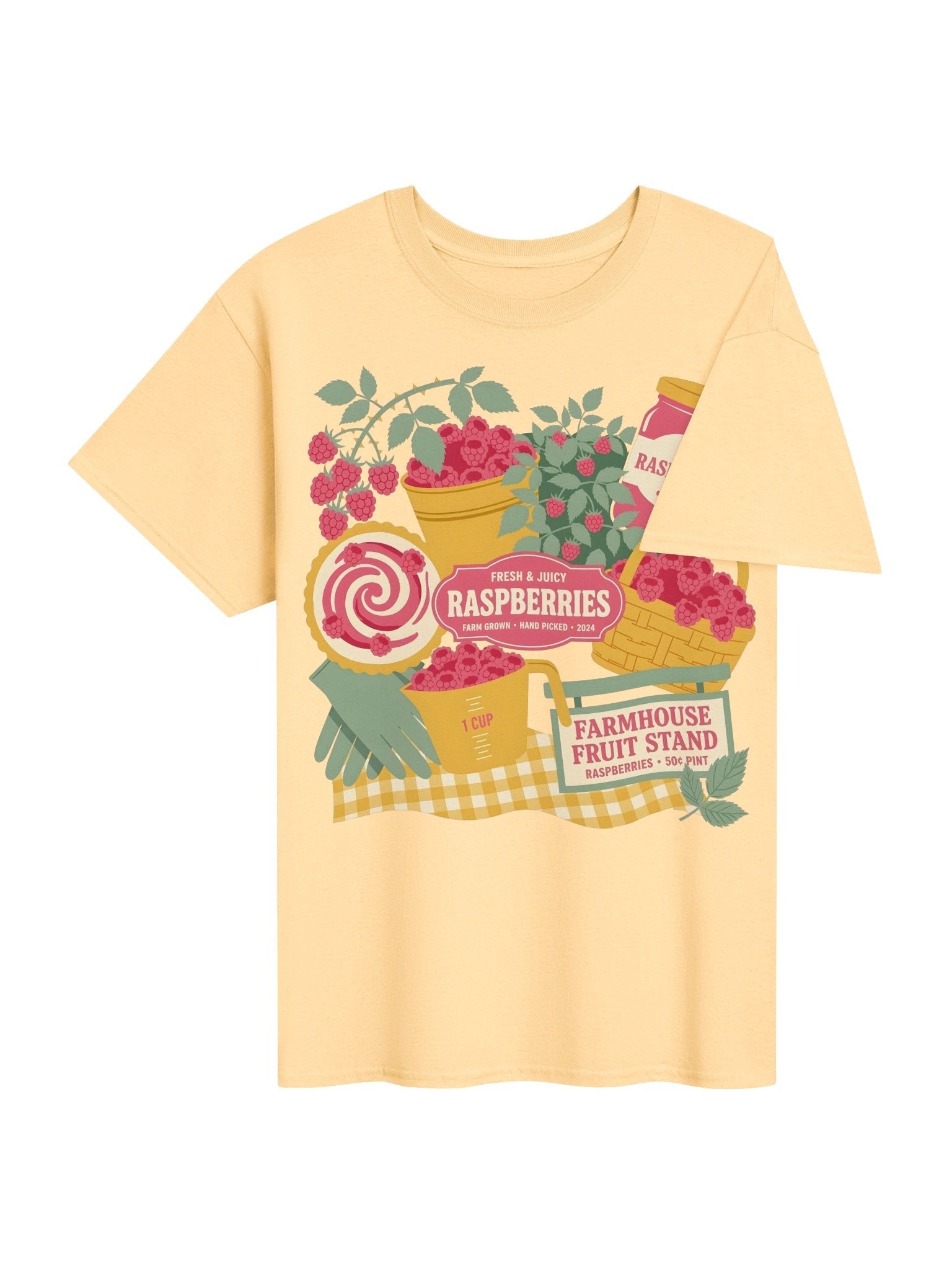 Fresh & Juicy Raspberry Farmstand Tee product image (3)