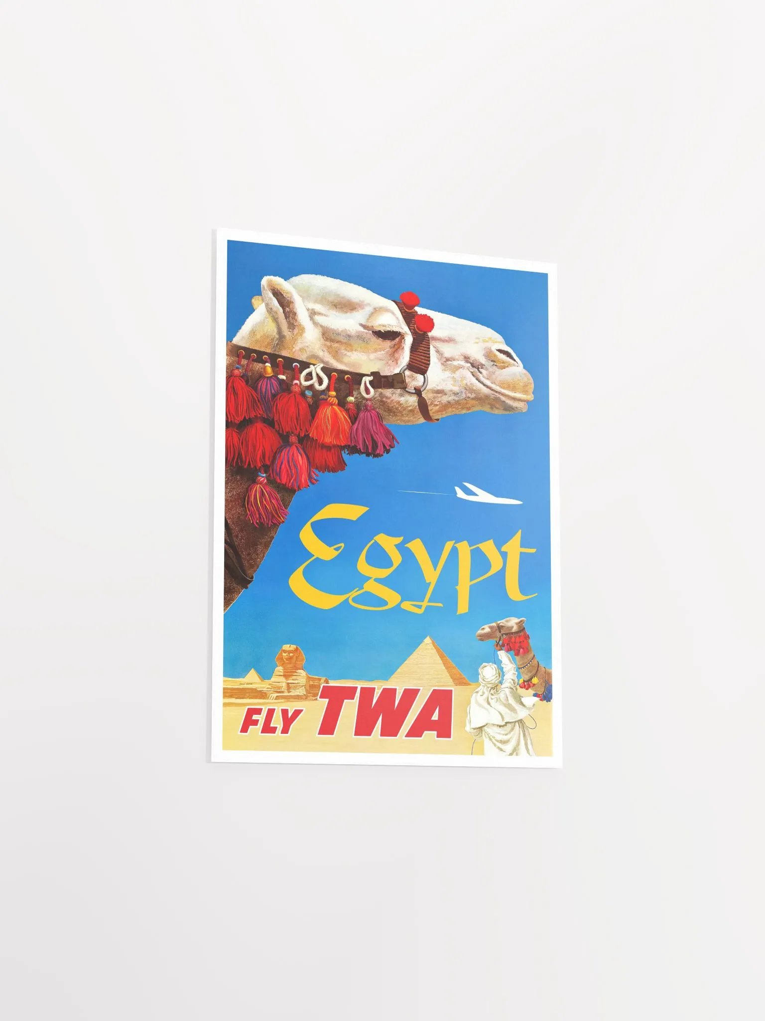 Egypt Cairo, TWA 1950 — retro vintage travel poster product image (8)