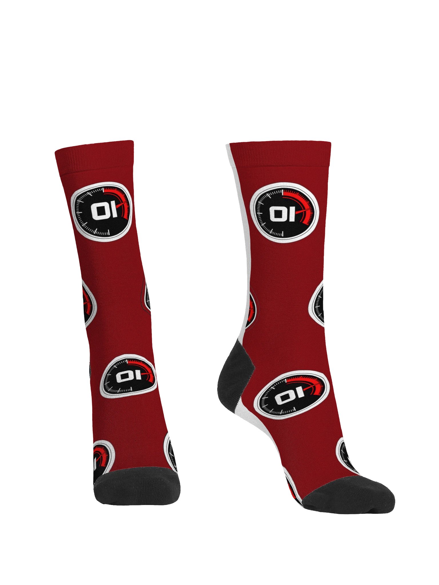Premium Crew Socks — Redline product image (1)