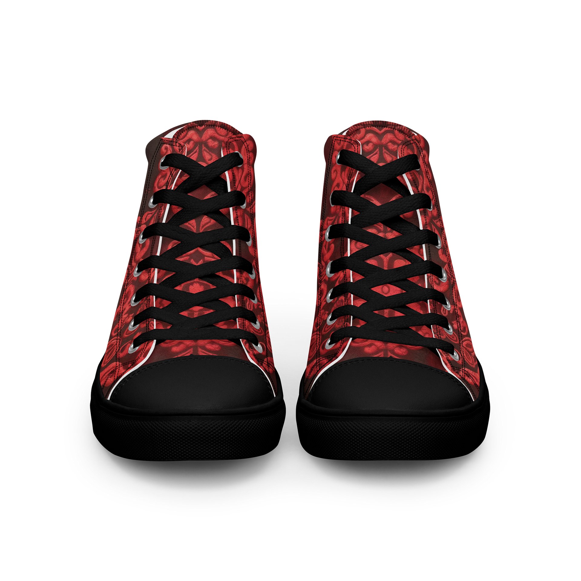 Damask Dreams High Top Canvas Shoes product image (3)