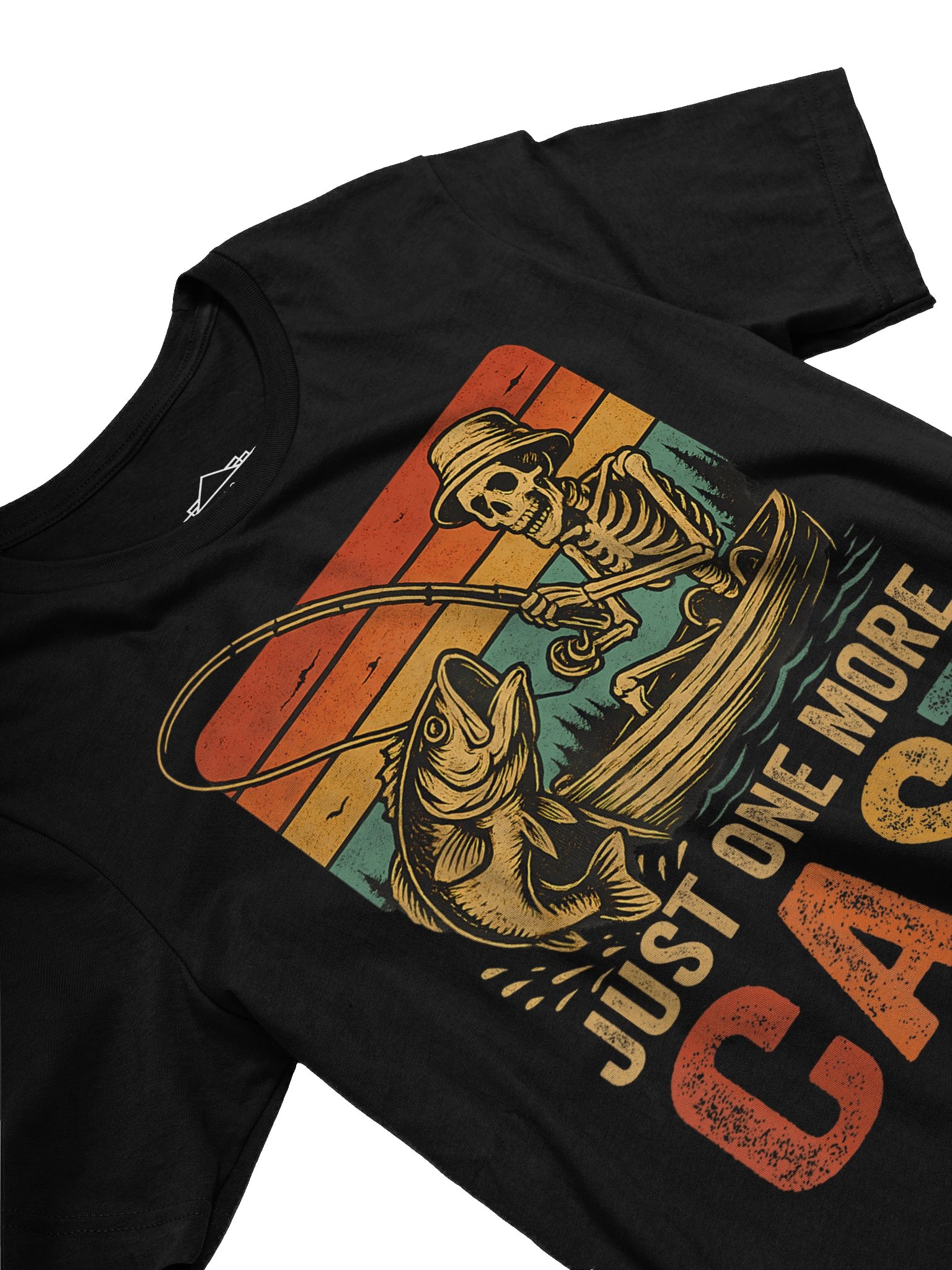 Just One More Cast Funny Retro Fishing Bass Fishing Enthusiasts Unisex T-Shirt product image (3)