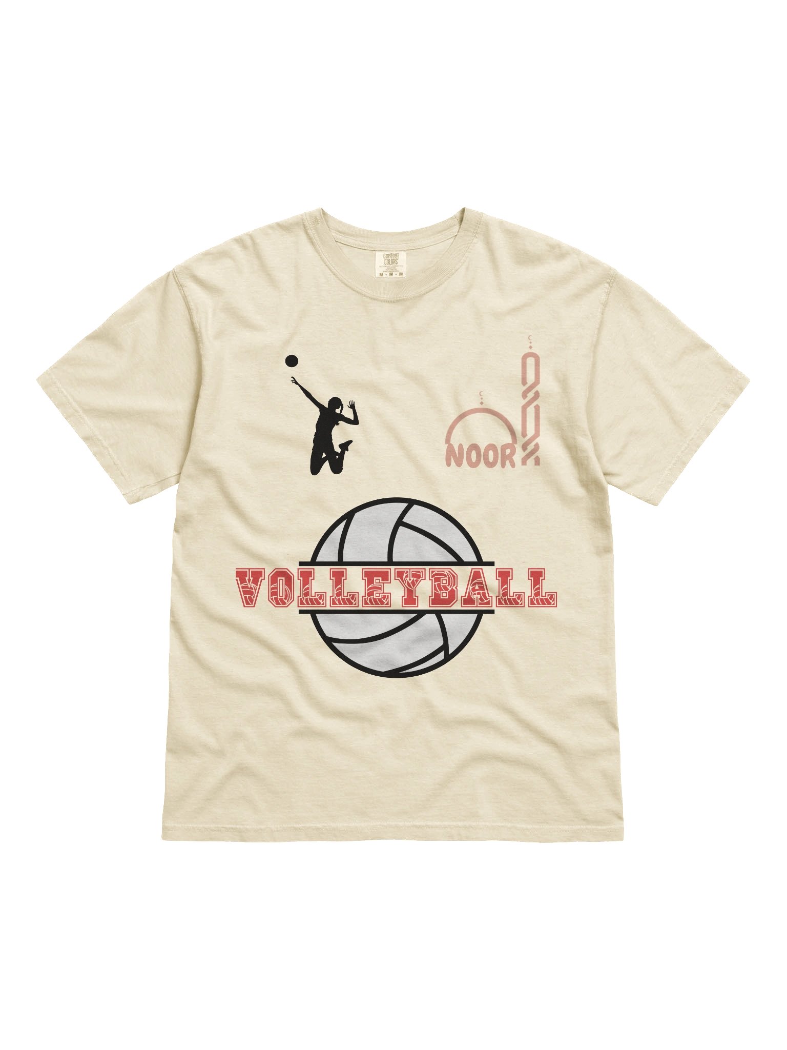 Noor Varsity Volleyball Heavyweight Tee product image (1)