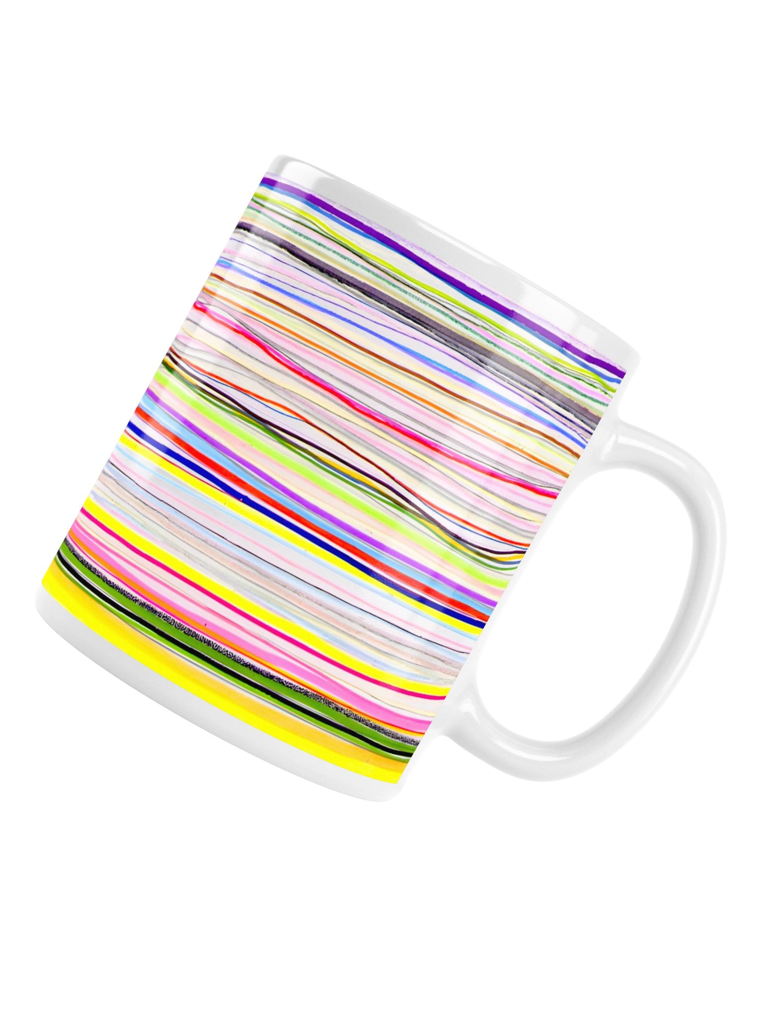 Interference 0001 // Neon Wave Abstract Mug product image (6)