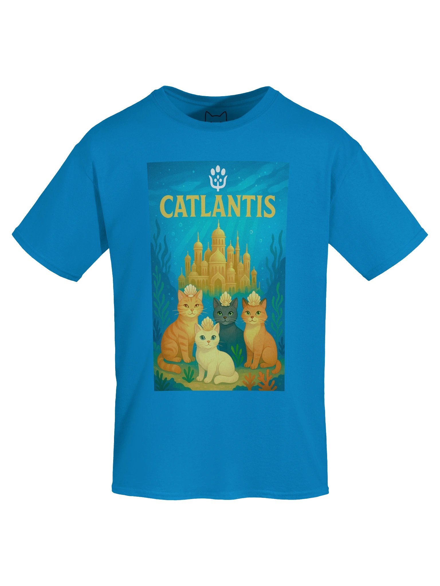 Catlantis Cat Parody Boxy Fit Unisex T-Shirt product image (19)