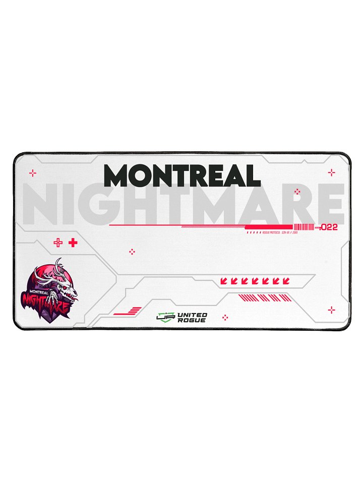 Montreal Nightmare White Desk Mat product image (1)