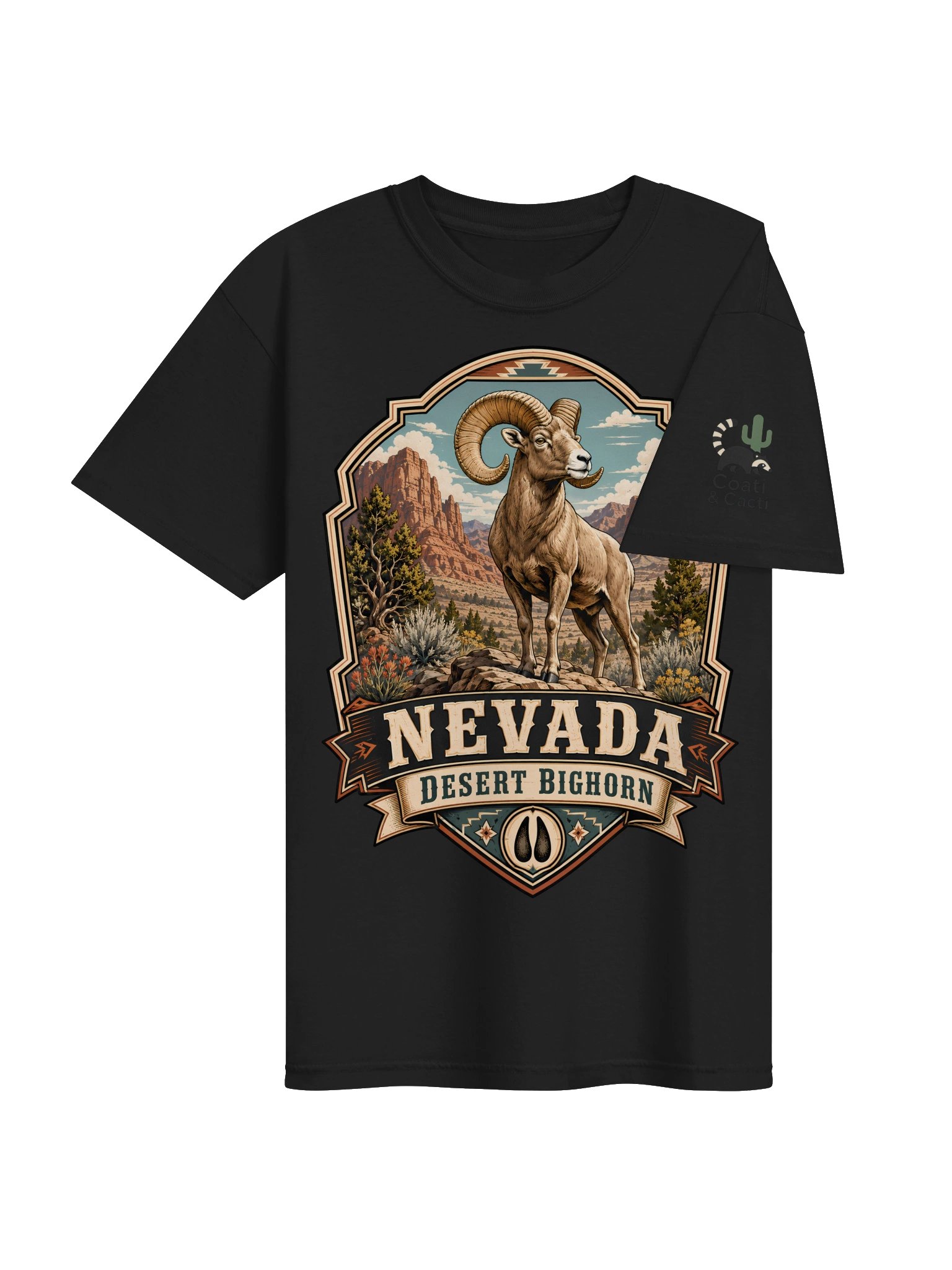 Nevada Desert Bighorn Emblem Tee product image (4)