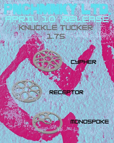 It’s that time again.

April 10 at 10am PST

Knuckle Dragger 1.7s

20 sets total 

1. Cypher (5 sets)
2. Receptor (5 sets)
3....