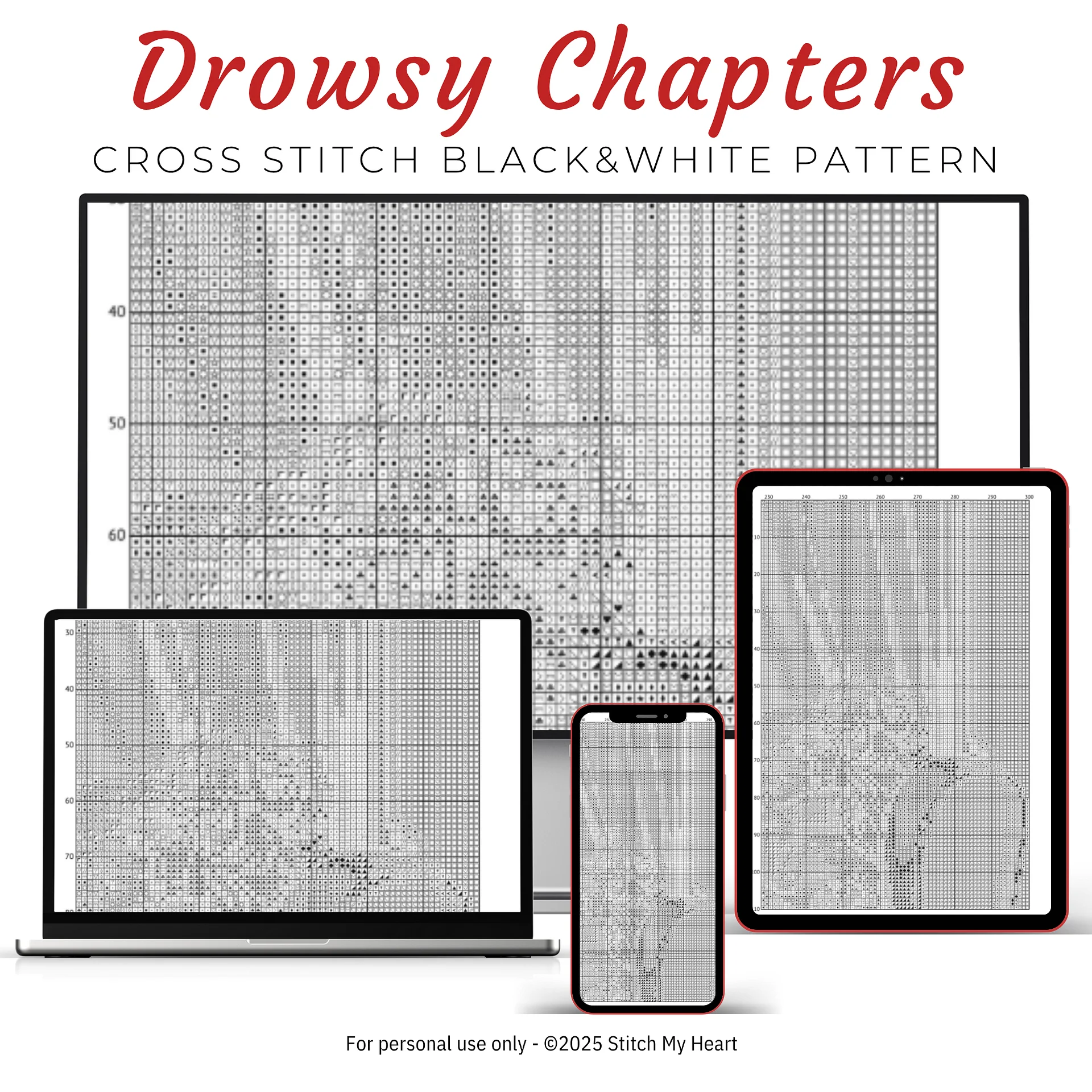 Drowsy Chapters Cross Stitch Pattern product image (4)
