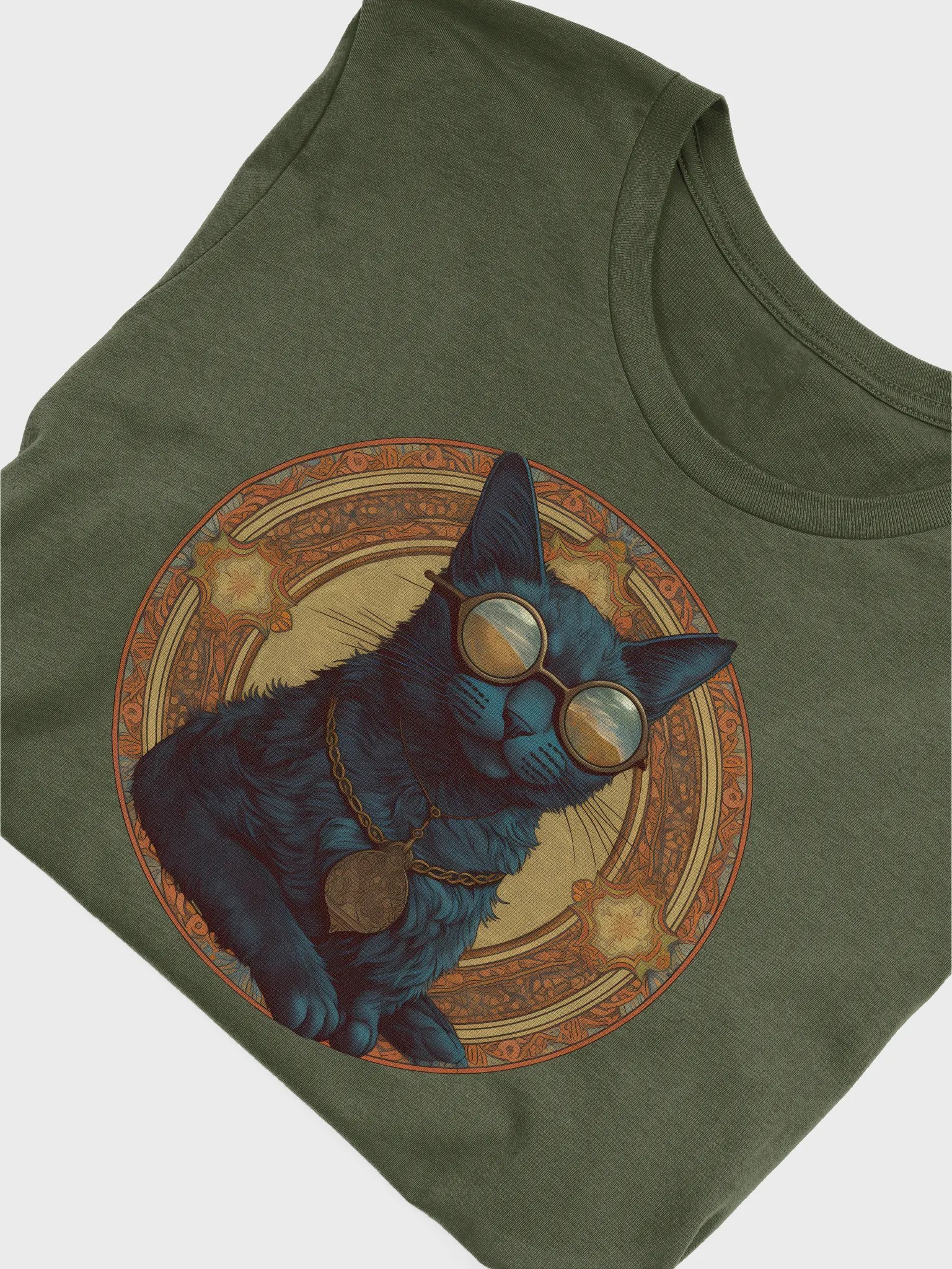 Mandala Cat Reflection T-Shirt product image (5)