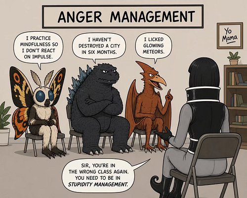 Kaiju Therapy. 

#godzilla #mothra #rodan #mentalhealth #therapy