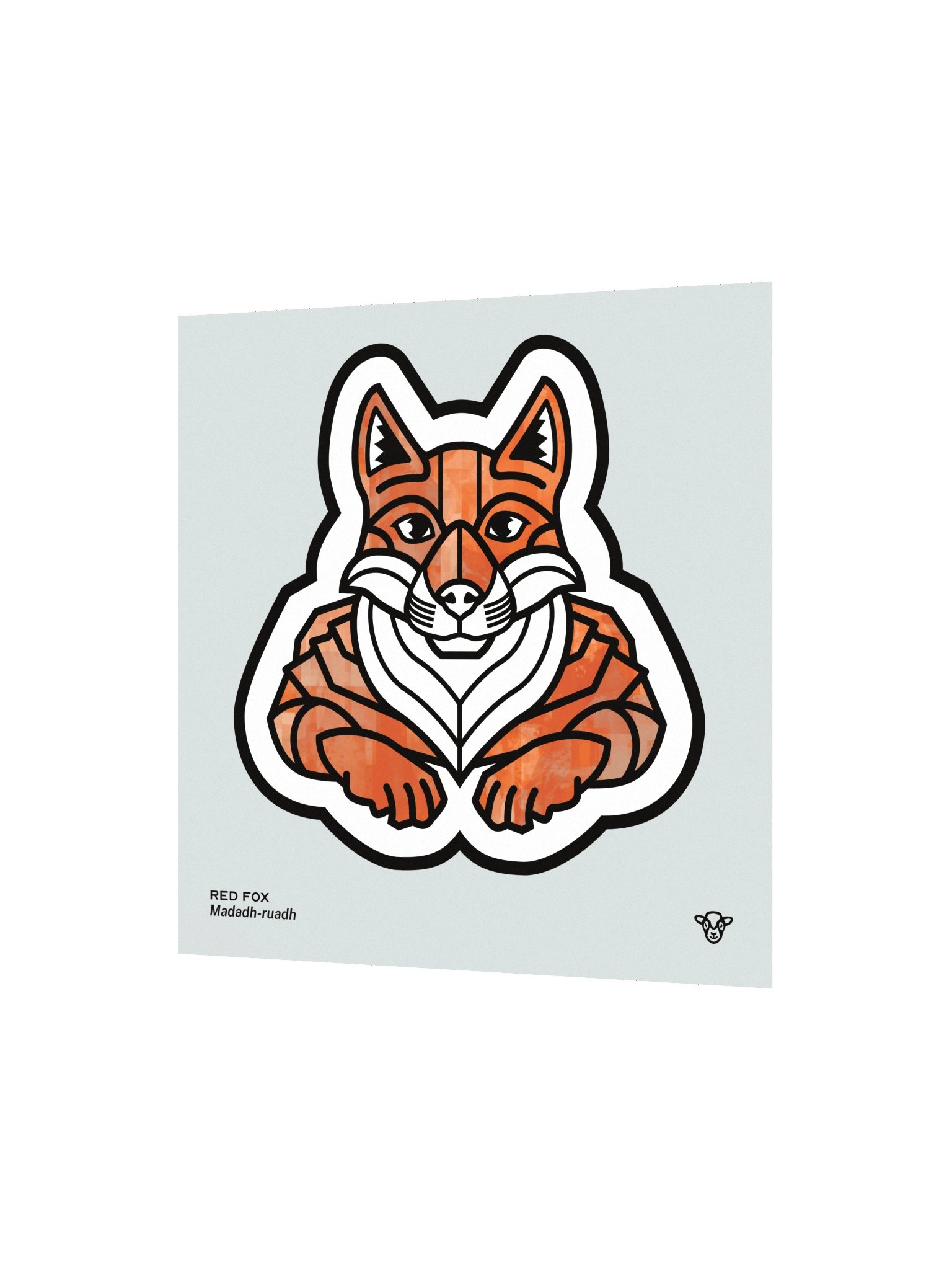 Red Fox Matte Square Print product image (2)