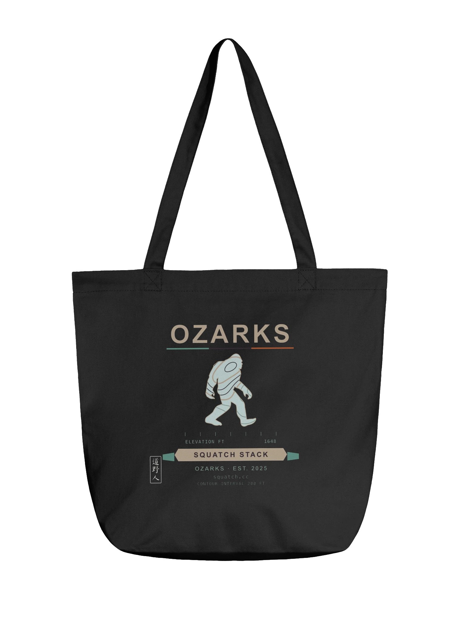 Ozark Contours Tote (Black) product image (1)