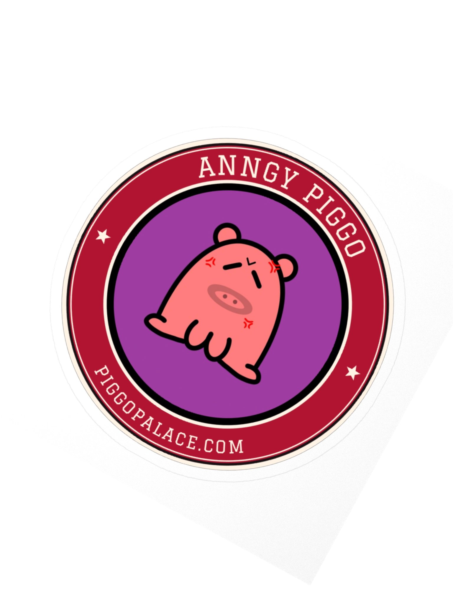 Anngy Piggo Varsity Sticker product image (5)